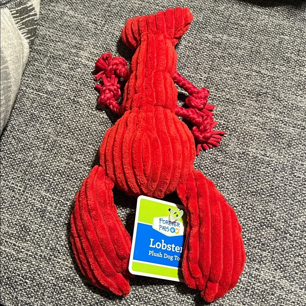 NWT Forever Pals Lobster Plush Dog Toy